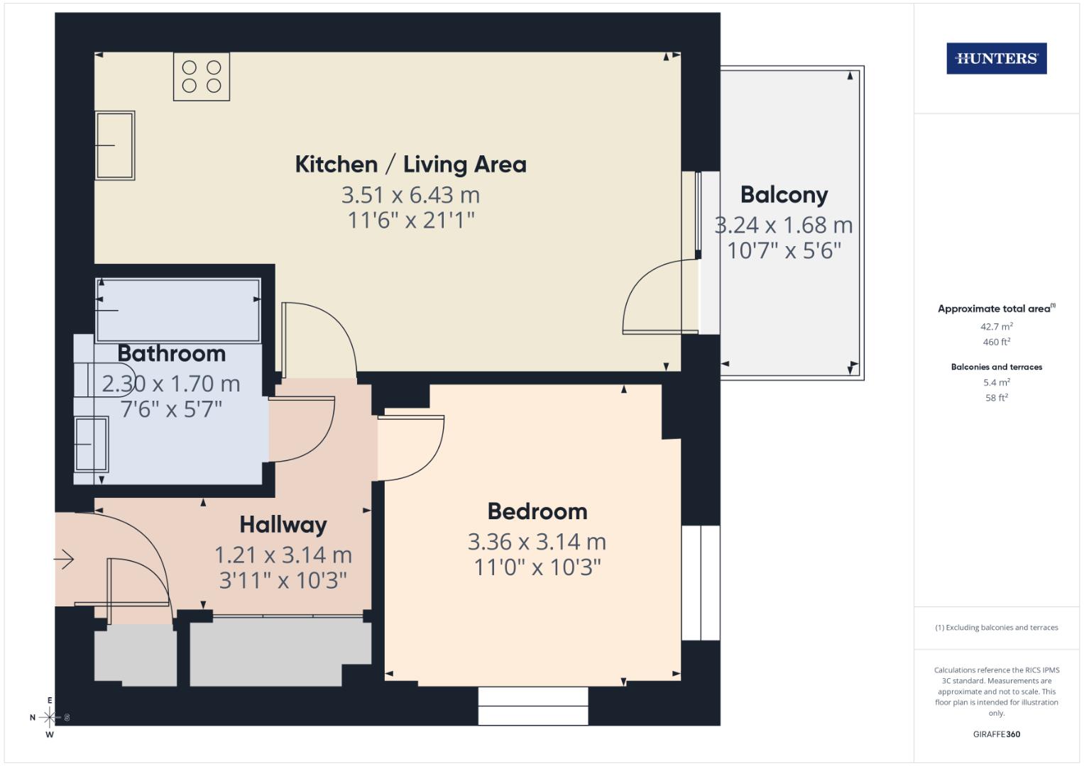 Granada House, Meridian Way, Southampton floorplan